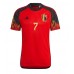 Cheap Belgium Kevin De Bruyne #7 Home Football Shirt World Cup 2022 Short Sleeve
